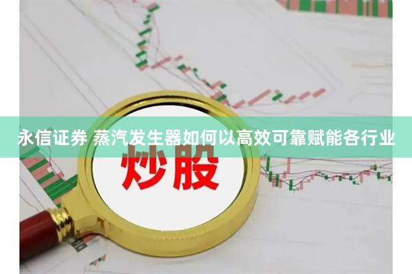 永信证券 蒸汽发生器如何以高效可靠赋能各行业